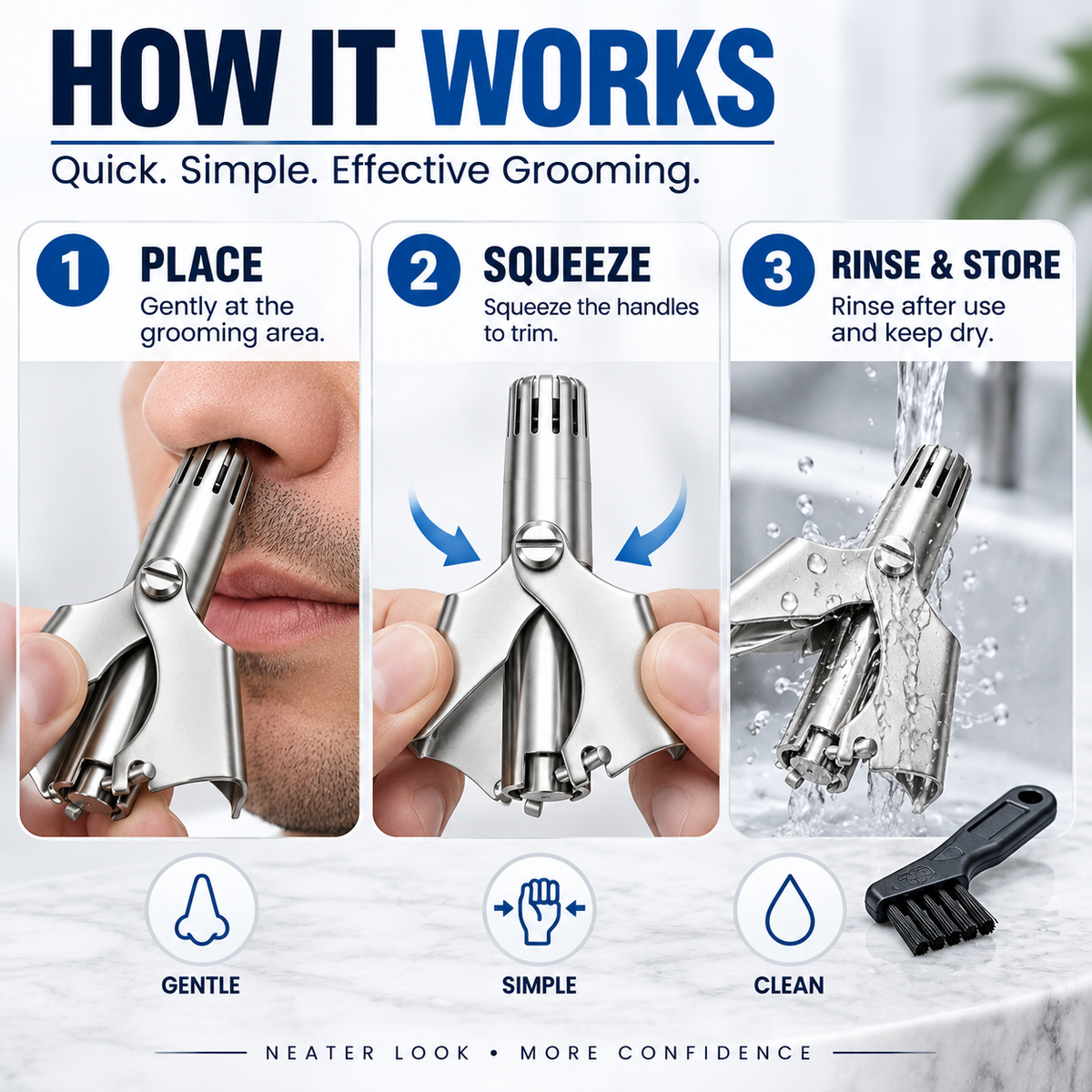 ✂️ Manual Nose Hair Trimmer.Limited-Time Deal: Buy 1 Get 1 FREE🔥