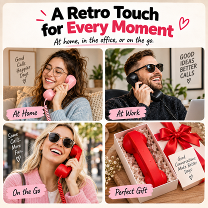 📞 Retro Phone Handset for USB-C Phones – Plug In & Make Calls Fun Again