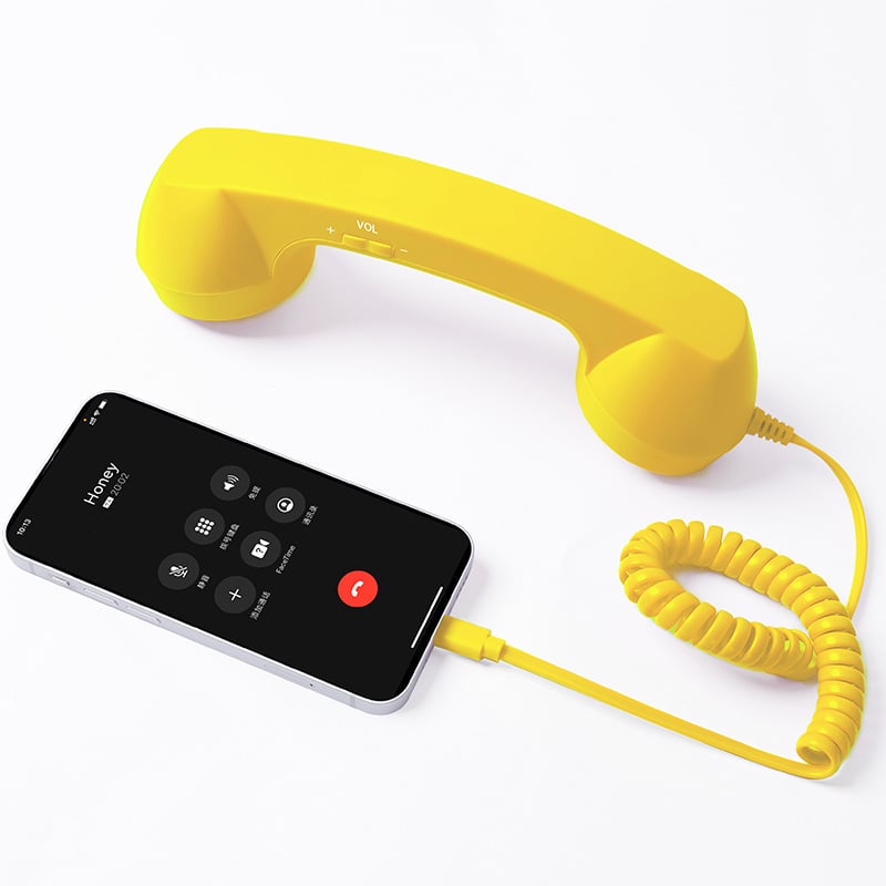 📞 Retro Phone Handset for USB-C Phones – Plug In & Make Calls Fun Again