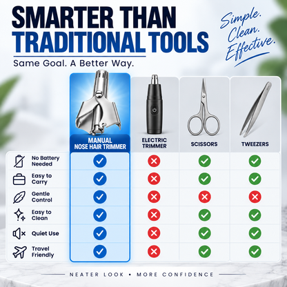 ✂️ Manual Nose Hair Trimmer.Limited-Time Deal: Buy 1 Get 1 FREE🔥