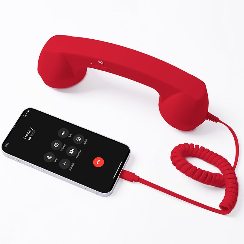 📞 Retro Phone Handset for USB-C Phones – Plug In & Make Calls Fun Again
