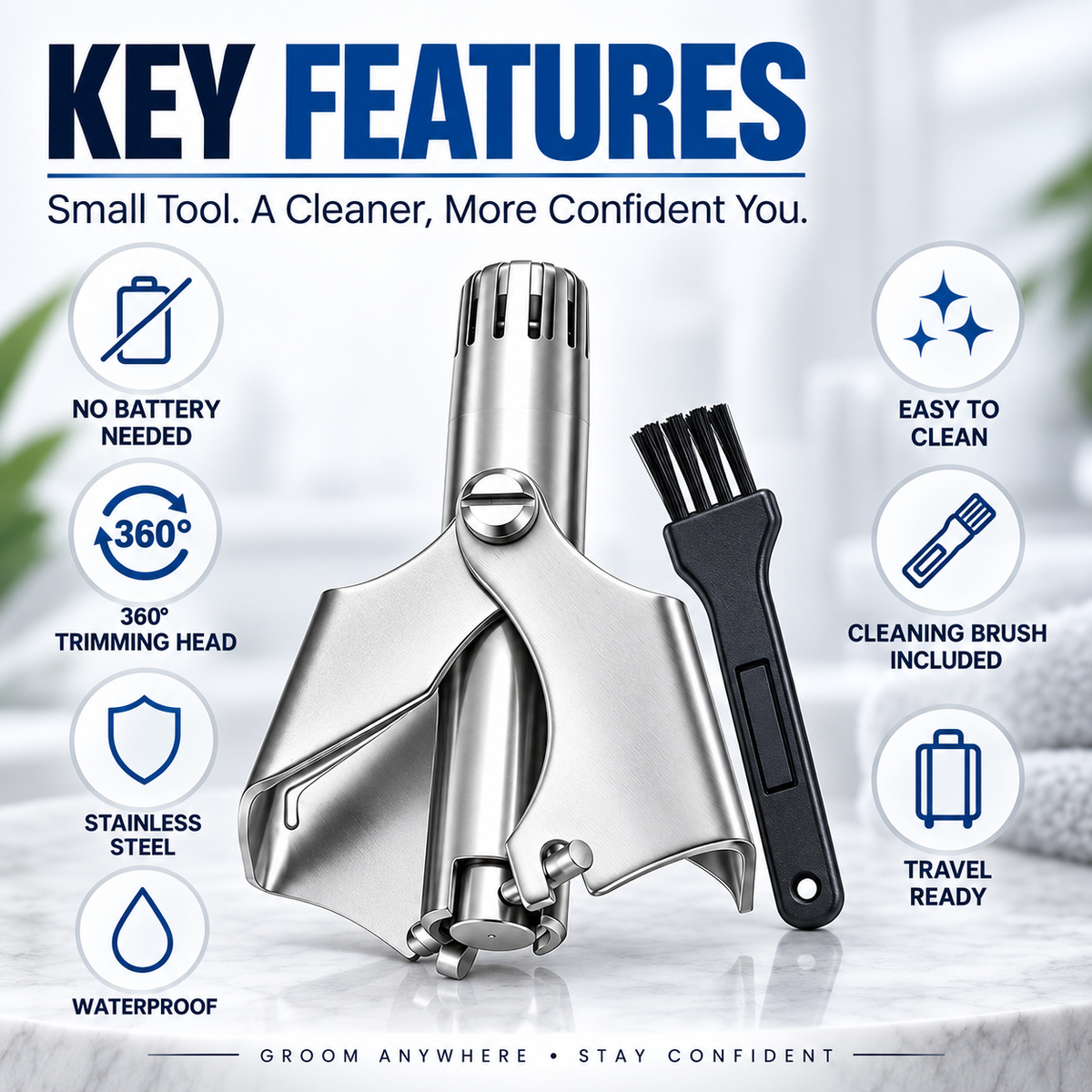 ✂️ Manual Nose Hair Trimmer.Limited-Time Deal: Buy 1 Get 1 FREE🔥