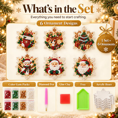 DIY Pearl Christmas Ornaments Kit 🎄
