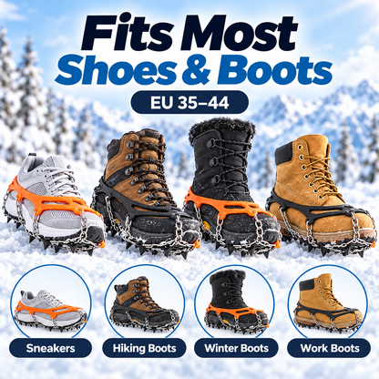 ⏳ Ice Cleats for Shoes & Boots – Steel Spikes for Winter Traction✨