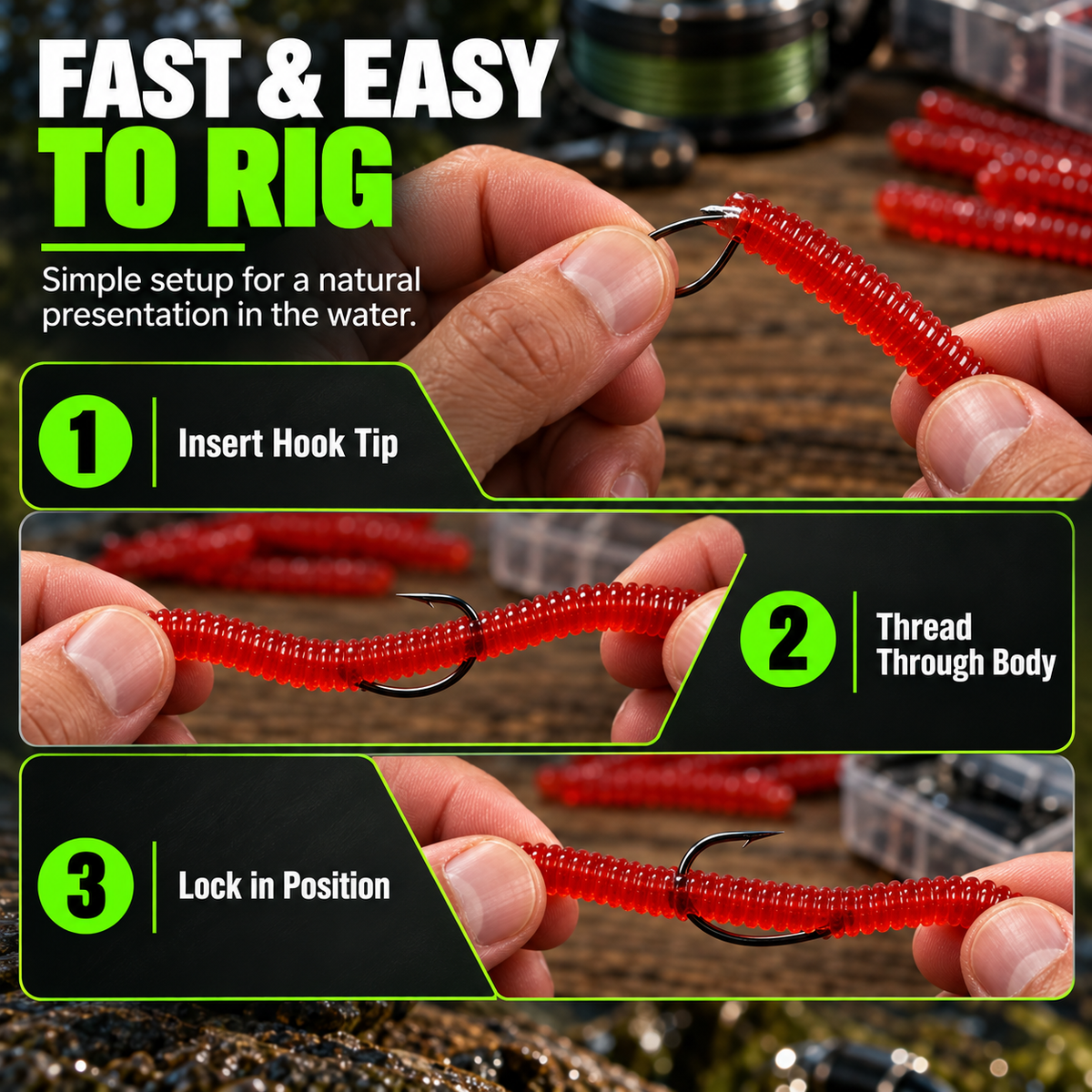📢📢50% OFF !! ⏰Simulation Earthworm Soft Fishing Lures Shrimp Scented Artificial Worm Baits for Freshwater and Saltwater Pack of 50 or 100