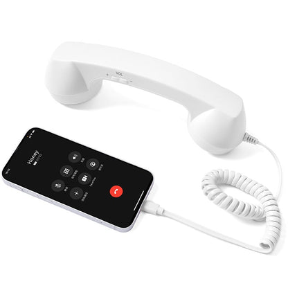 📞 Retro Phone Handset for USB-C Phones – Plug In & Make Calls Fun Again