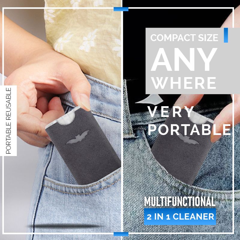 ⏳Time-Limited Special⏰2-in-1 Screen Cleaner & Microfiber Cloth – Portable, Residue-Free, Gentle 🧽