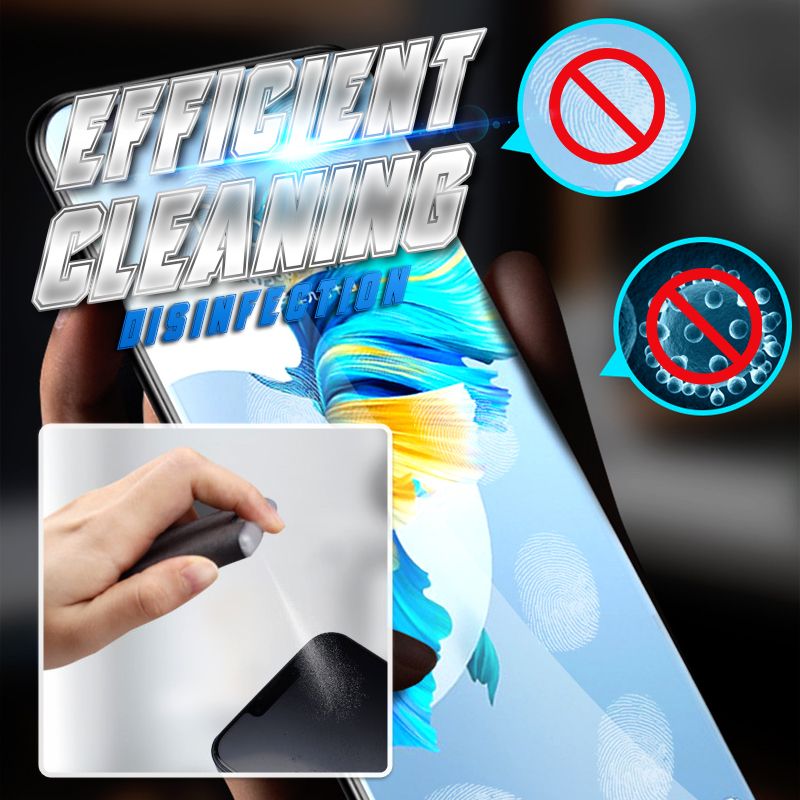 ⏳Time-Limited Special⏰2-in-1 Screen Cleaner & Microfiber Cloth – Portable, Residue-Free, Gentle 🧽