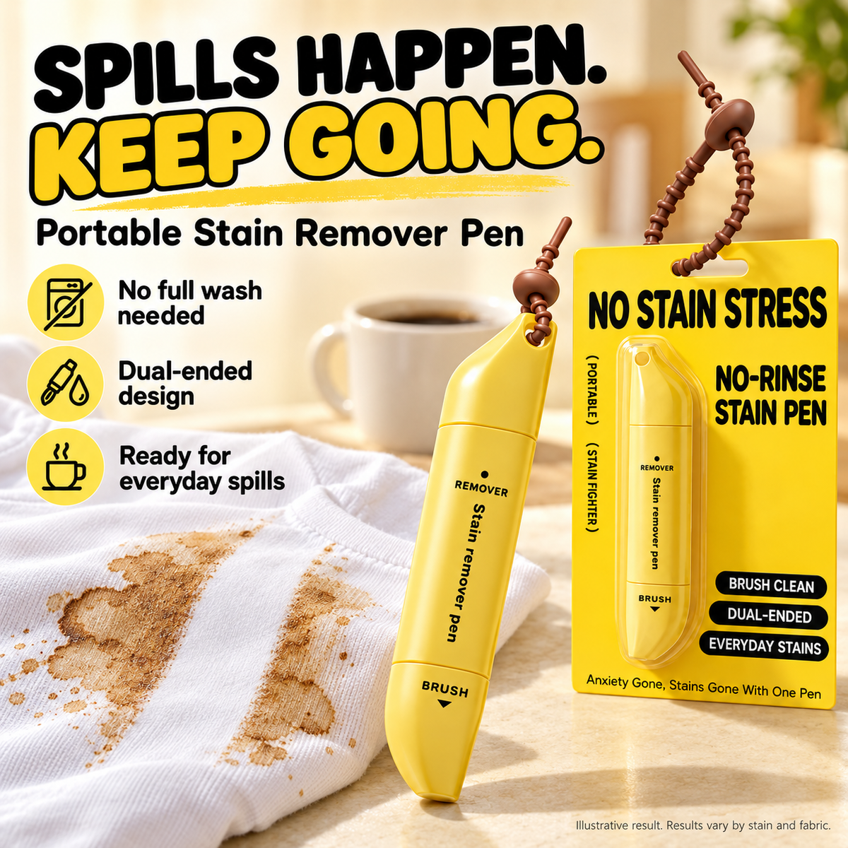 ☕ Portable Dual-Head Fabric Cleaning Pen – Buy 1 Get 1 Free