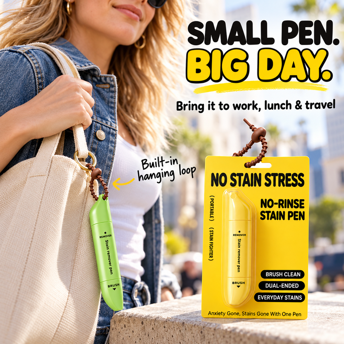 ☕ Portable Dual-Head Fabric Cleaning Pen – Buy 1 Get 1 Free